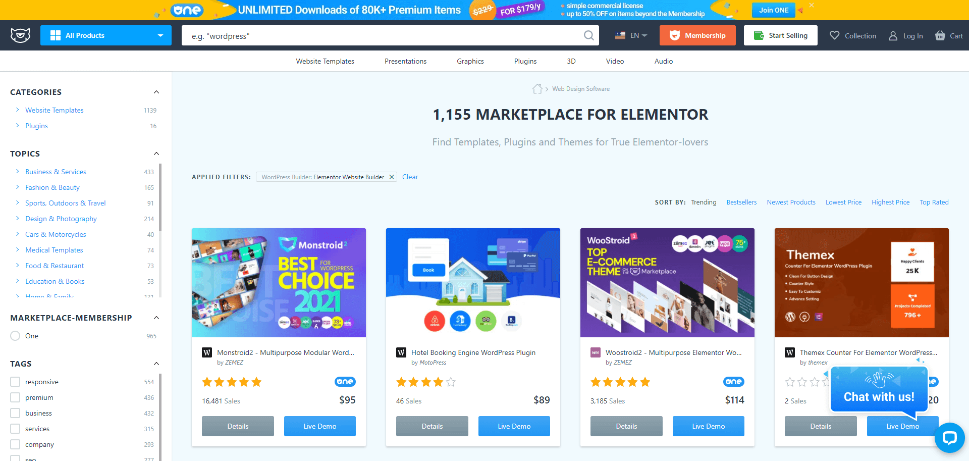 free elementor templates download