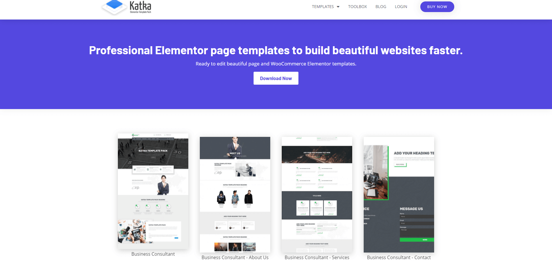 free elementor templates