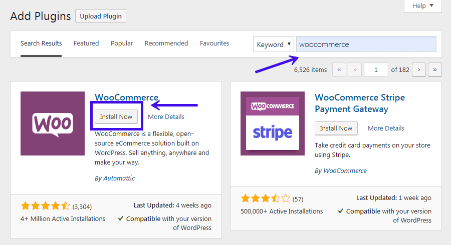 how to install woocommerce plugin in wordpress