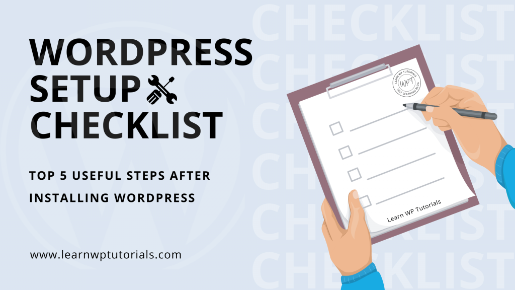 WordPress Setup Checklist