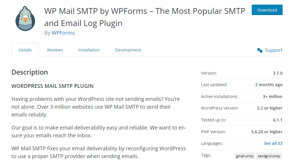 WP Mail SMTP by WPForms, WP Mail SMTP Free Plugin